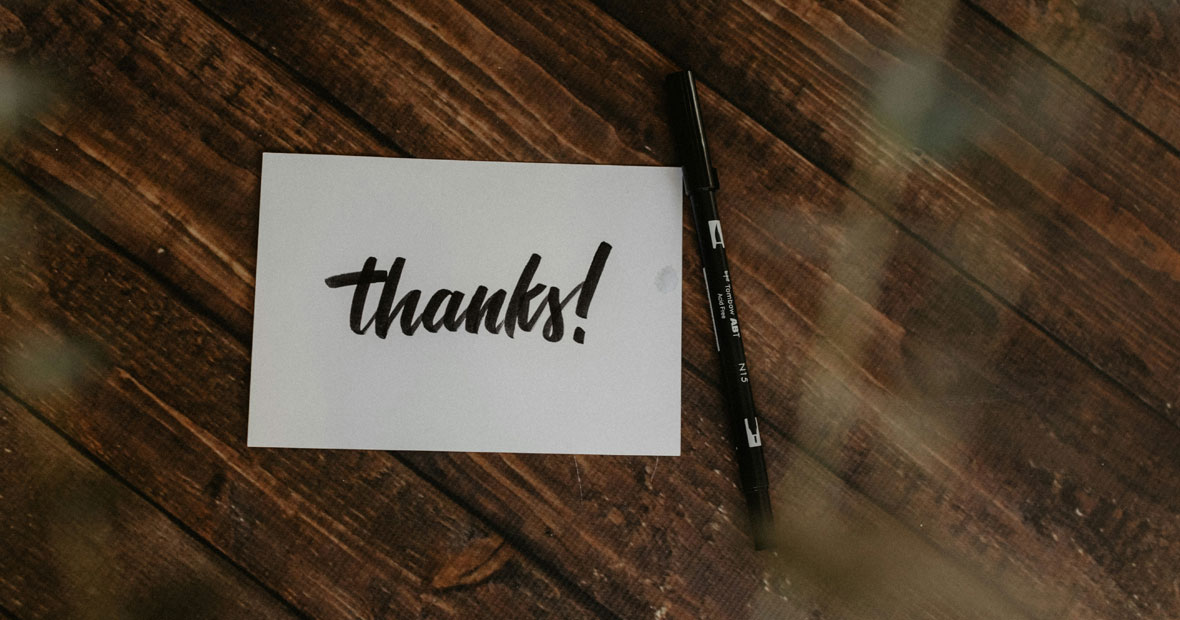 cartes de remerciements